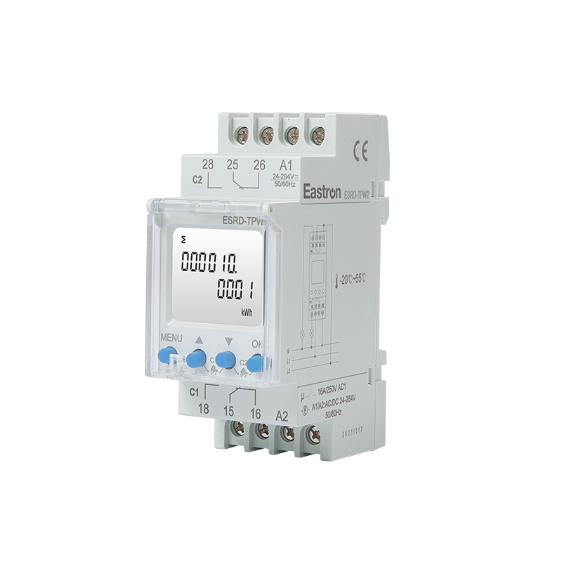 ESRD-TPW2 DIN-Schienen-LCD-Display - Wochentimer mit 90 Programmen - Wochen-/Tagesprogramm-Timer und Puls