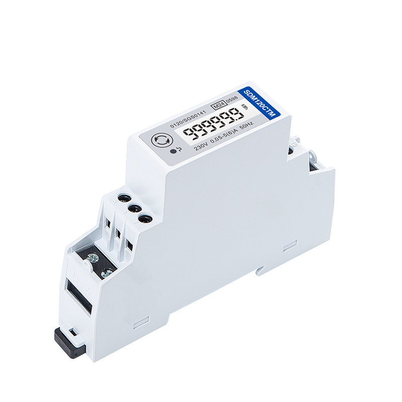 SDM120CT-MODBUS-MID Einphasiges 5A CT-betriebenes digitales Multifunktions-Puls- und Modbus-Messgerät für DIN-Schiene mit Hintergrundbeleuchtung - MID-zertifiziert