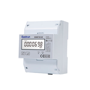 SDM72D-M-2-MID Three-Phase 100A Direct Connected DIN Rail Digital Multifunction Pulse & Modbus Meter- MID Certified