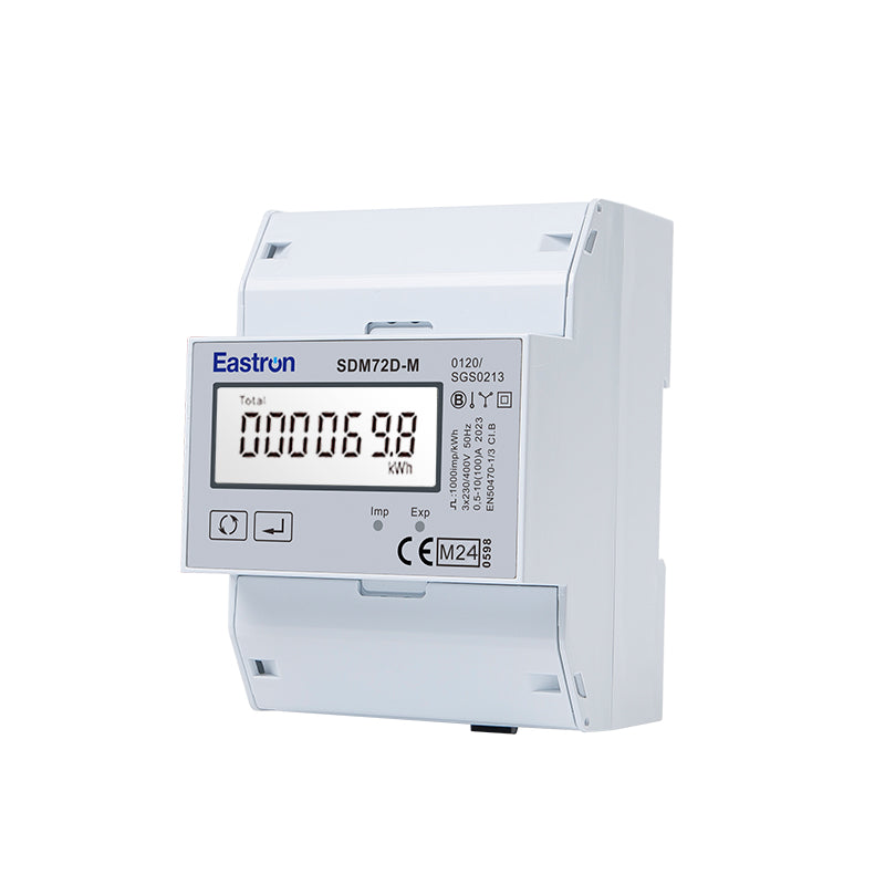 SDM72D-M-2-MID Three-Phase 100A Direct Connected DIN Rail Digital Multifunction Pulse & Modbus Meter- MID Certified