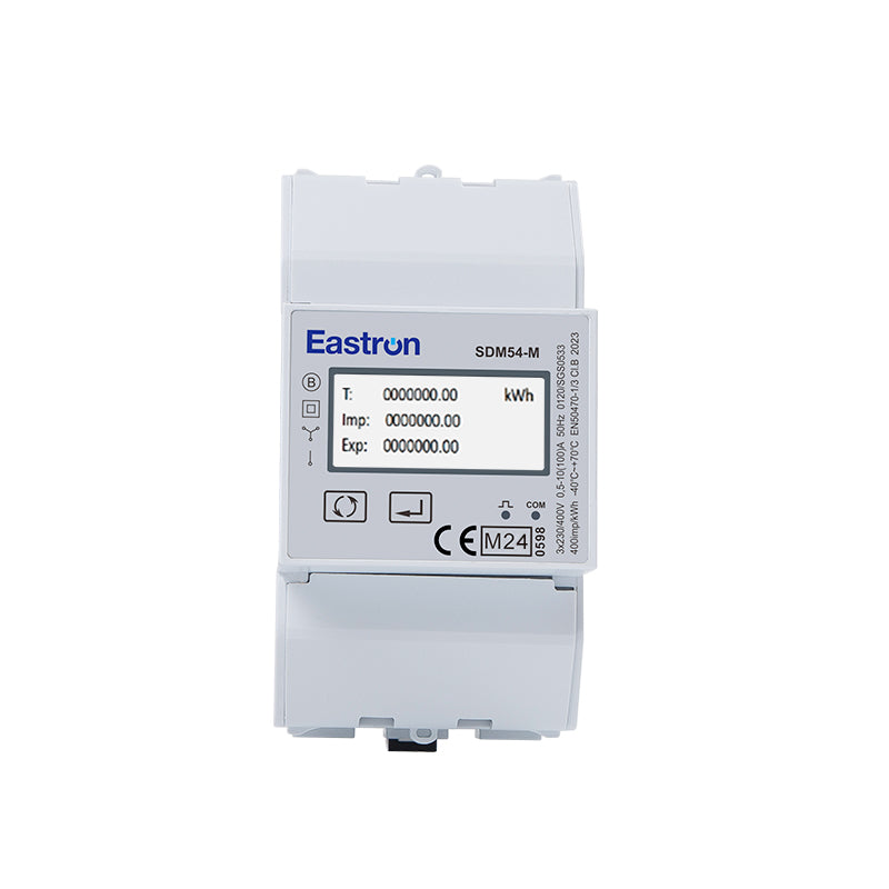 SDM54-MODBUS-MID Three-Phase 100A Direct Connected DIN Rail Digital Multifunction Pulse & Modbus Meter- MID Certified