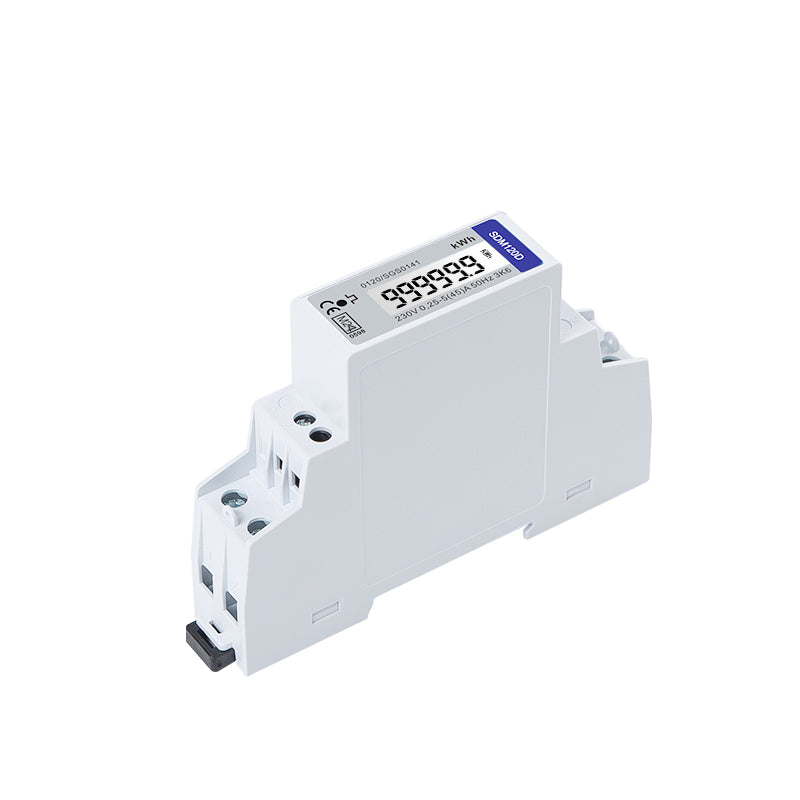 SDM120D-MID Single-Phase 45A Direct Connected DIN Rail Digital kWh Pulse Meter without Backlight - MID Certified