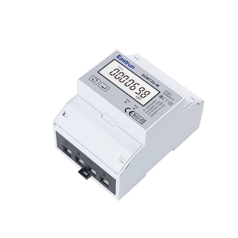 SDM72D-MID Three-Phase 100A Direct Connected DIN Rail Digital kWh Pulse Meter - MID Certified