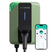 NRG CHARGE VELOX | Electric Vehicle Charger | Untethered | Type 2 | Single Phase | Level 2 Wall Mount EV Home Charger | Black | Compact 255×180×105mm (Sage Green, 7,4 kW)