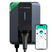 NRG CHARGE VELOX | Electric Vehicle Charger | Untethered | Type 2 | Single Phase | Level 2 Wall Mount EV Home Charger | Black | Compact 255×180×105mm (Antracite Grey, 7,4 kW)